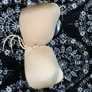 Strapless/backless adhesive bra